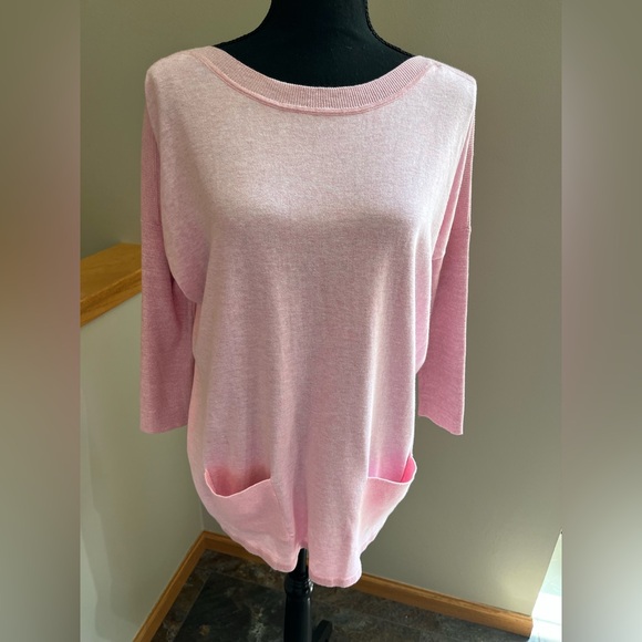 New Lilly Pulitzer pink Cobo oversized cool max light weight sweater. Size XXS - Picture 2 of 14